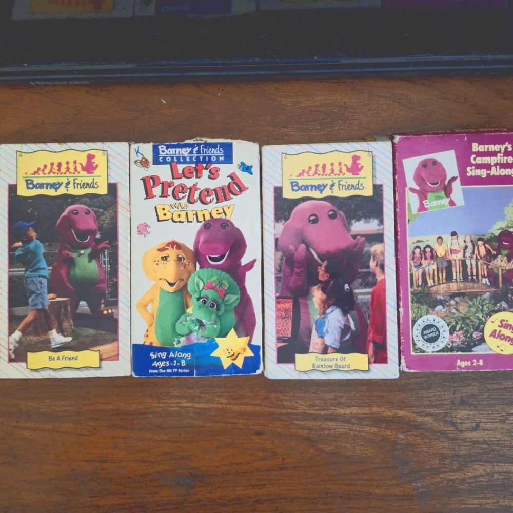Lot Of 4 Barney VHS tapes